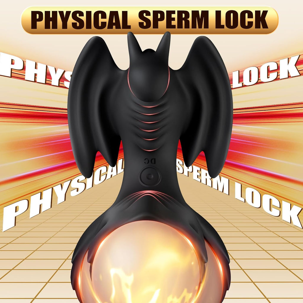 3 in1 Penisring Penis Vibrator Sex Spielzeug für die Männer Paare Extrem, Drachen Cockring Hodenring mit 10 Vibrationsmodi für Klitoris Stimulation & Penis Vergrößerung Zeit Verlängern