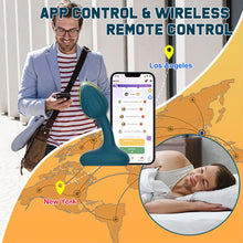 Laden Sie das Bild in den Galerie-Viewer, Analvibratoren für Mann Analplug mit APP-Steuerung und Fernbedienung Anfänger mit 10 Intensive Vibrationen Wiederaufladbarer Silikon Anus Vibration Prostata Massagegerät