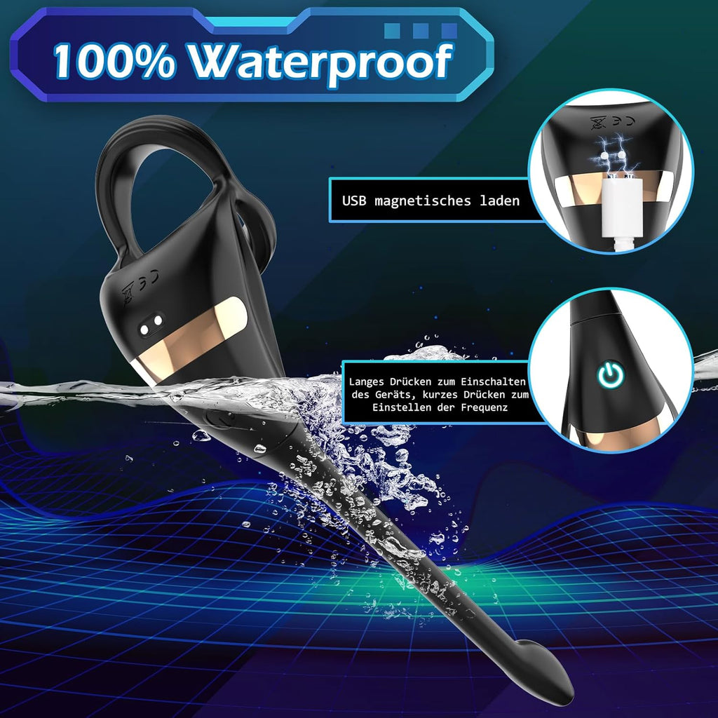 Dreieckiger Penisring Sex Spielzeug für die Männer, Penis Ring Erotik Sex spielzeug für Paare extrem sex, Cockring Erotisches Sexspielzeug für Klitoris, 10 Vibrationsmodi Dual Penisringe Massagegerät