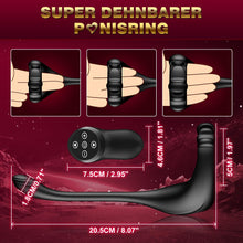 Laden Sie das Bild in den Galerie-Viewer, Prostata Stimulation Männer Analvibratoren für Mann - Analplug# für Männe Anal Vibrator mit Einstellbar Penisring, Sex Spielzeug für die Männer Vibratorensets Anal Dildo Plug Sex Toys mit 10 Modi