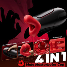 Laden Sie das Bild in den Galerie-Viewer, Masturbieren für Männer Masturbator, App-Steuerung Sex Spielzeug für die Männer Masturbatoren Quetschbarer Blowjob mit 10 vibrierenden Zungen und internen, sexspielzeug für männer solo Pocket Pussy