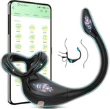 Dreieckiger Penisring Sex Spielzeug für die Männer, Penis Ring Erotik Sex spielzeug für Paare extrem sex, Cockring Erotisches Sexspielzeug für Klitoris, 10 Vibrationsmodi Dual Penisringe Massagegerät