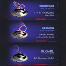 Laden Sie das Bild in den Galerie-Viewer, Elektrischer Masturbator Penistrainer Vibrator 10 Vibrationen Einstellbare Größe Automatische Masturbator Cup Penisring Masturbatoren Mann Männer Eichel Stimulator Silikon Sexspielzeug Männer