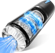 Laden Sie das Bild in den Galerie-Viewer, Elektrischer Masturbator Cup, Masturbieren für Männer mit 7 Saugmodi 7 Rotationsmodi, Blowjob Taschenmuschi Penis Stimulator 3D Realistischer Vagina Pussy Sex Spielzeug für die Männer Sex Toys