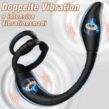 Laden Sie das Bild in den Galerie-Viewer, Prostata Stimulation Männer mit Penisring &amp; verlängerte Analvibratoren Sex Spielzeug für die Männer mit APP Vibratorensets für Männer 9 Vibrationsmodi Analplug Sex Spielzeug für die Paare