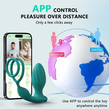 Laden Sie das Bild in den Galerie-Viewer, 360° Rotierendes Analvibrator-Prostata-Massagegerät mit APP Fernbedienung,Anal Plug Vibratoren 9 Vibrations &amp; 9 Rotationsmodi,Silikon Penisringe Analvibratoren Sexspielzeug für Männer Paare.