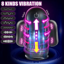 Laden Sie das Bild in den Galerie-Viewer, PINTLE Penis Vibrator Elektrischer Masturbator Cup mit 10 Vibrationsmodi, Fernbedienung und 360° Umwickeln Stimulation Eichelmassage Training Masturbation Masturbieren Sex Spielzeug für die Männer