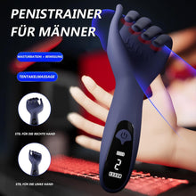 Laden Sie das Bild in den Galerie-Viewer, Finger Penis Trainer Vibrator mit 9 Vibrationsmodi,Eichelvibrator Eichel Stimulator Masturbatoren Mann Sexspielzeug für Männer Solo