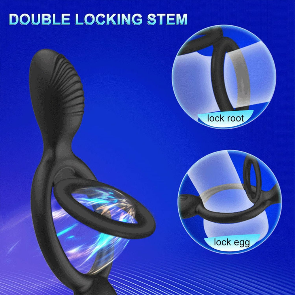 Paar teilen Analvibratoren mit Penisringe Prostata Massagegerät Fernbedienung Analkugel mit 10 Vibrationsmodi Butt Plug Stimulator Analplug Sexspielzeug für Männer Paare.