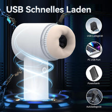 Laden Sie das Bild in den Galerie-Viewer, Elektrischer Masturbator Cup 10 Vibration mit 10 Saugmodi Sex Spielzeug für die Männer solo Sex Toys Masturbieren für Männer Taschenmuschi Penis Masturbatoren