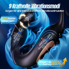 Laden Sie das Bild in den Galerie-Viewer, Analvibratoren für Mann Prostata Stimulation Männer mit 360° Rotierende Analdehnung Massage &amp; 9 Intensiv Vibrationsmodi Analplug Anal Vibrator Sex Spielzeug die Männer Penisring APP Tagnaff