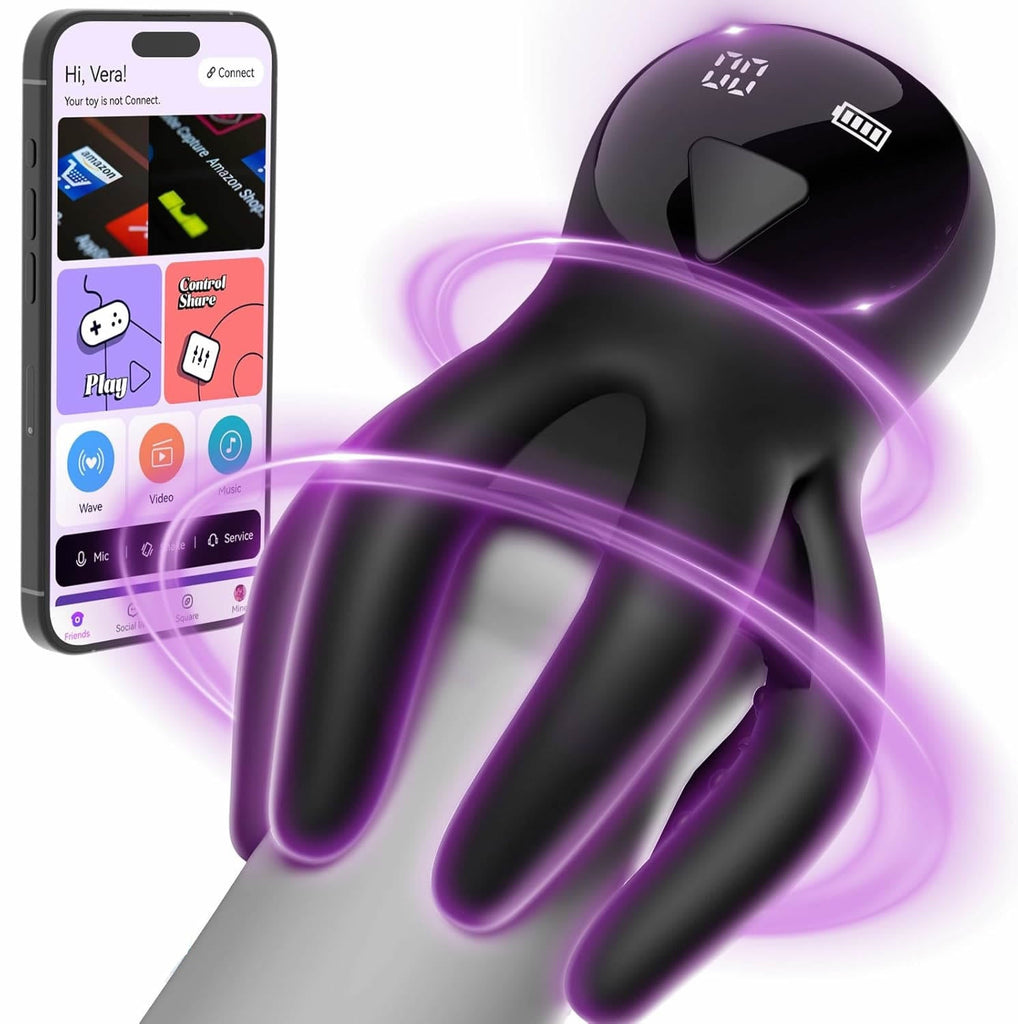 Masturbieren für Männer Elektrischer Masturbator - Sex Spielzeug für die Männer mit 10 verschiedenen Vibrationen zur Stimulation des Eichel und Verlängerung der Ausdauer, Stärker Power Penis Vibrator