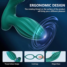 Laden Sie das Bild in den Galerie-Viewer, 360° Rotierendes Analvibrator-Prostata-Massagegerät mit APP Fernbedienung,Anal Plug Vibratoren 9 Vibrations &amp; 9 Rotationsmodi,Silikon Penisringe Analvibratoren Sexspielzeug für Männer Paare.