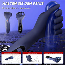 Laden Sie das Bild in den Galerie-Viewer, Finger Penis Trainer Vibrator mit 9 Vibrationsmodi,Eichelvibrator Eichel Stimulator Masturbatoren Mann Sexspielzeug für Männer Solo