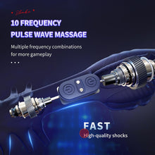 Laden Sie das Bild in den Galerie-Viewer, Masturbator Mann Elektrischer Masturbator Penismassage Penisvibrator Mit 10 Vibrationsmodi Vibratoren für Männer Leise Eichelvibrator Penis Trainer Sexspielzeug für Männer Solo
