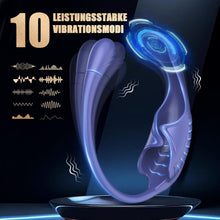 Laden Sie das Bild in den Galerie-Viewer, Elektrischer Masturbator Penistrainer Vibrator, Masturbieren für Männer mit 9 Vibration, 4IN 1 Sexspielzeug Penis Eichel Hodensack AnalVibrator Prostata Stimulator Masturbatoren Sex Spielzeug für Männ