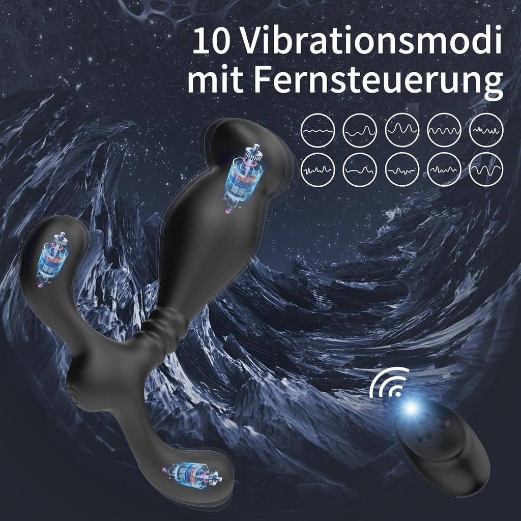 Prostata Stimulation Männer, Vibratorensets für Männer, Analvibratoren Plug für Den Mann, Prostata Analplug Vibration Männer, Analvibratoren Sex Spielzeug für die männer