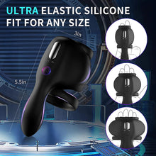 Laden Sie das Bild in den Galerie-Viewer, Mit 10 Vibrationsmodi Penistrainer Penismassagegerät Hodenring Bondage Ring Penisvibrator Vibrator SM Extreme Bondage Penis vibrierendes Sexspielzeug für Männer und Paare