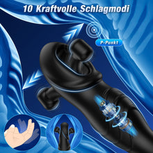 Laden Sie das Bild in den Galerie-Viewer, Analvibratoren für Männ Prostata Stimulation Männer Analplug für männer mit 10 Schlagmodi 10 Vibrationen Sexspielzeug für die Männer Anal Vibrator Dildo Vibratorensets für Männer Perineum Stimulation