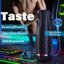 Laden Sie das Bild in den Galerie-Viewer, Elektrischer Masturbator mit 7Modi Teleskop &amp; Vibrieren Sex spielzeug für die Männer, Realistischer Penis Stimulator für Männer, Masturbieren für Männer, 3D Realistische Vagina Sexspielzeug