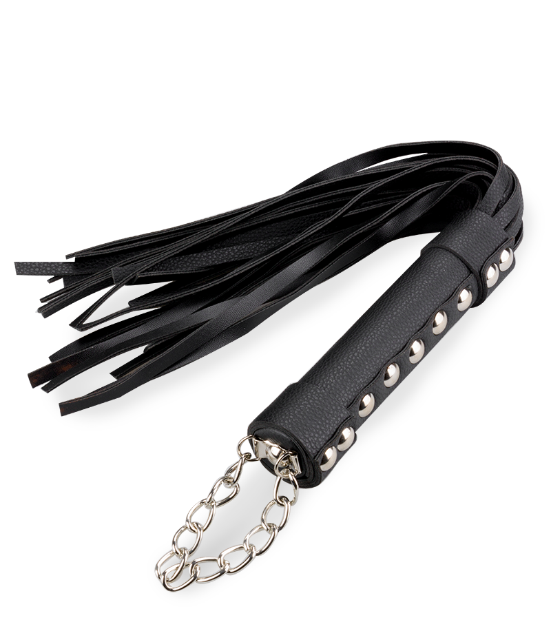 8-teiliges BDSM-Set aus Kunstleder mit Nieten