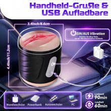 Laden Sie das Bild in den Galerie-Viewer, Masturbator Sweetdira Masturbieren für Männer, Realistisch Masturbatoren Vagina Anal Sex Spielzeug für die Männer Taschenmuschi 10 Vibrationen, Vibratorensets für Männer Sexspielzeug Solo, Sex Toy