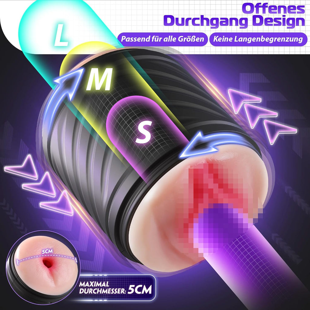 Masturbator Sweetdira Masturbieren für Männer, Realistisch Masturbatoren Vagina Anal Sex Spielzeug für die Männer Taschenmuschi 10 Vibrationen, Vibratorensets für Männer Sexspielzeug Solo, Sex Toy