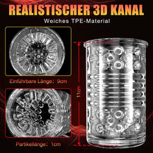 Laden Sie das Bild in den Galerie-Viewer, Elektrischer Masturbator Mann Handfrei Cup mit 7 Modi Teleskop und Rotation