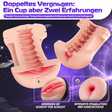 Laden Sie das Bild in den Galerie-Viewer, Masturbator Sweetdira Masturbieren für Männer, Realistisch Masturbatoren Vagina Anal Sex Spielzeug für die Männer Taschenmuschi 10 Vibrationen, Vibratorensets für Männer Sexspielzeug Solo, Sex Toy