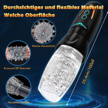 Laden Sie das Bild in den Galerie-Viewer, SENSIVO Masturbator Sex Spielzeug für die Männer mit 10 Vibrations &amp; 8 Stoß und Rotationsmustern, 3 in 1 Sexspielzeug Masturbieren für Männer Elektrisch, Taschenmuschi Vibratorensets für Männer