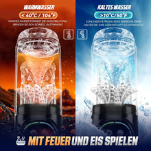 Laden Sie das Bild in den Galerie-Viewer, Elektrischer Masturbator Masturbieren für Männer 7 Teleskopfunktion &amp; Rotierend &amp; Saugen, Sex Spielzeug für die Männer Realistisch Zungenleck Blowjob, Taschenmuschi Masturbatoren Penis Pussy Sex Toys