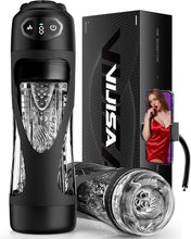 Laden Sie das Bild in den Galerie-Viewer, Masturbieren für Männer 7 Saug- &amp; Vibrationsmodi Masturbator 18,03 cm Tiefe, KI Sex Spielzeug für die Männer, Elektrische Masturbatoren Druckregelung Penispumpe, Taschenmuschi mit Handyhalter Sex Toys