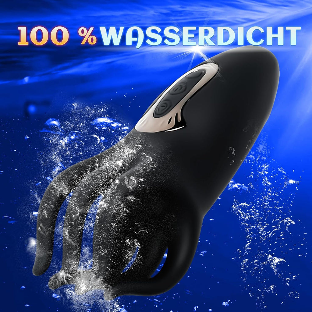 10 Vibrations-Knetmodi Sex Spielzeug für die Männer, Penis Trainer Masturbator Vibratorensets für Männer Eichelvibrator Taschenmuschi