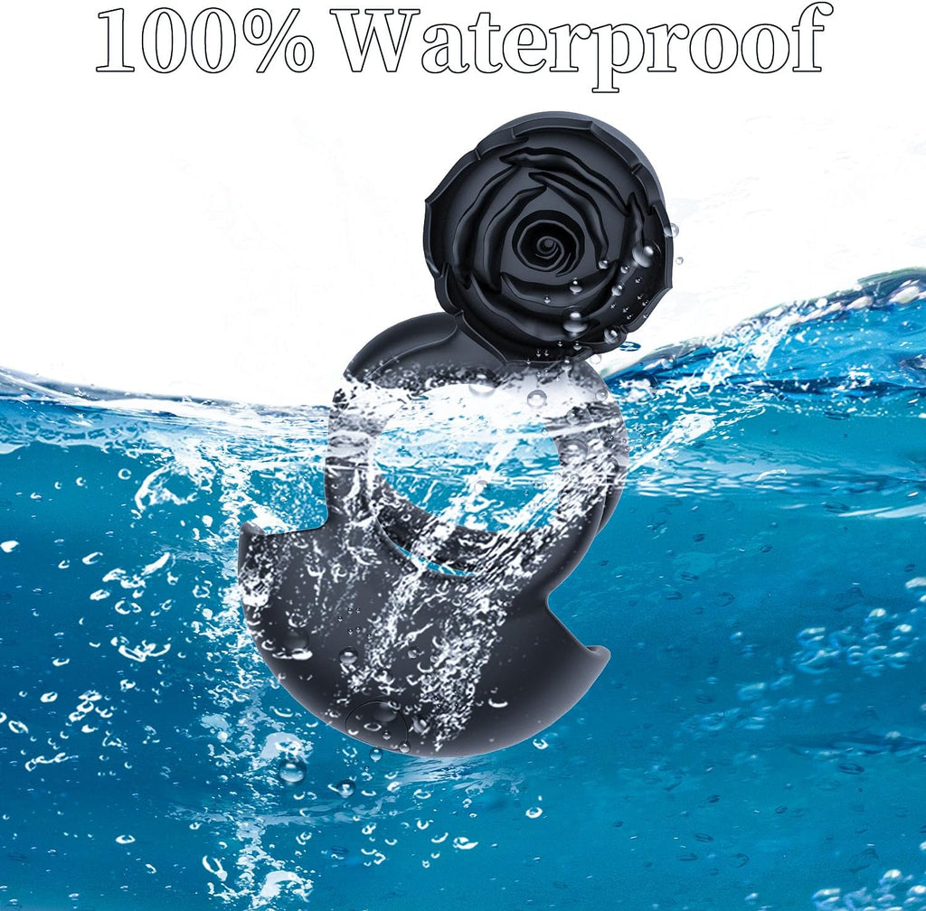 Männliche Blumenform Penisring Hoden Vibrierendes Sexspielzeug mit 10 Vibrationsmodi Penisring Vibrator Massage Penis Hoden Langanhaltende Erektion Sexspielzeug für Männer Paare