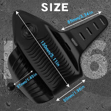 Laden Sie das Bild in den Galerie-Viewer, Silikon Elektrische Penis Trainer Vibrator für Männlicher Solo Masturbieren Einstellbare Größe Eichel Stimulator mit 10 Vibrationen Tappingmodi Masturbator Cup Sex Spielzeug für Männer Paare