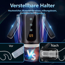 Laden Sie das Bild in den Galerie-Viewer, Elektrische Cup-masturbatoren mit 9 Teleskopfunktion undVibrationen, Sex Spielzeug für die Männer Masturbieren für Männer, Masturbatoren Taschenmuschi Penis Sexspielzeug, Männer Sex Sexspielzeug