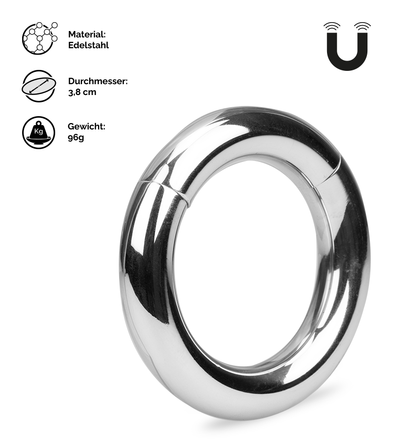 96 g schwerer Hodenstrecker aus Stahl Magnet