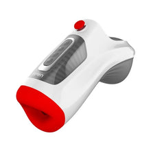 Laden Sie das Bild in den Galerie-Viewer, Vakuum Beheizter Deepthroat Control Oralsex-Masturbator mit 7 Vibrations- und 3 Saugmodi