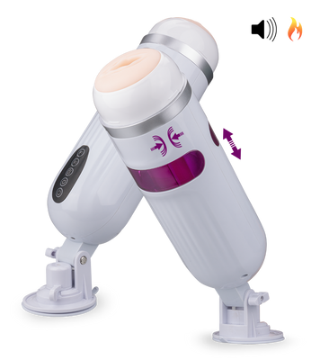 Airbag-Masturbator mit Heizung Snowstorm 10 Modi