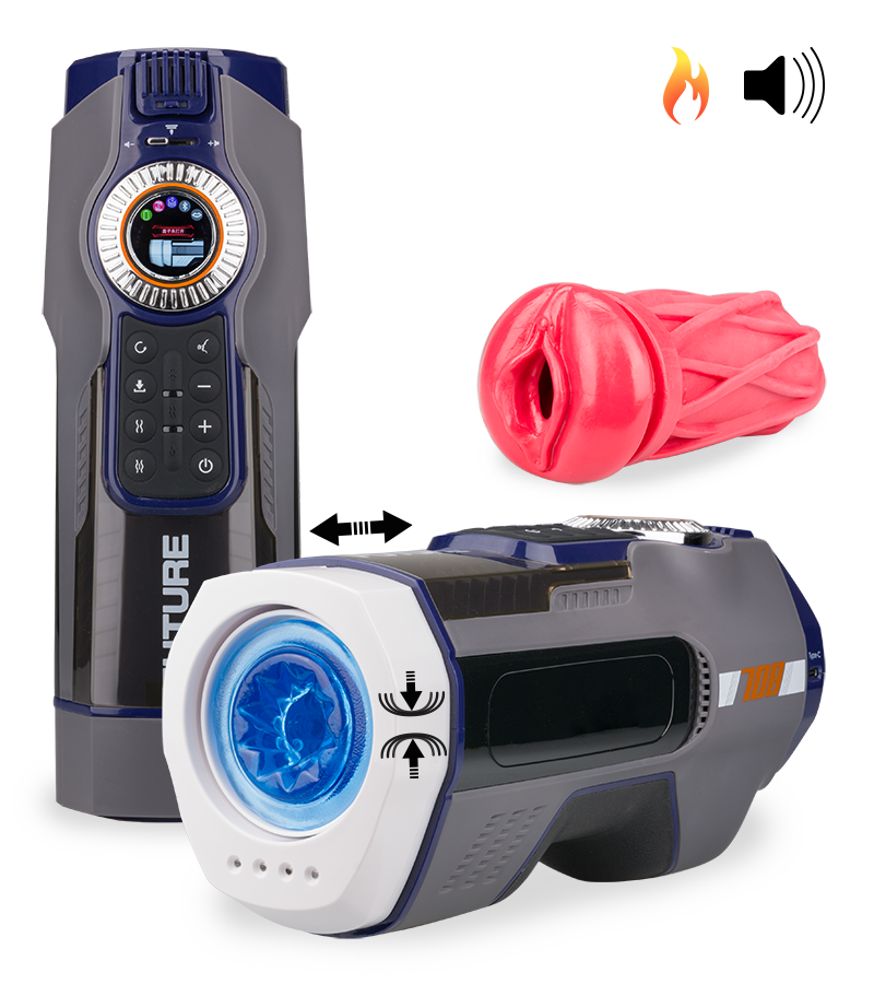 Airbag-Masturbator mit Stoßfunktion und Heizung Future Pro 3