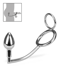 Laden Sie das Bild in den Galerie-Viewer, Analhaken mit Doppel-Penisring Captain