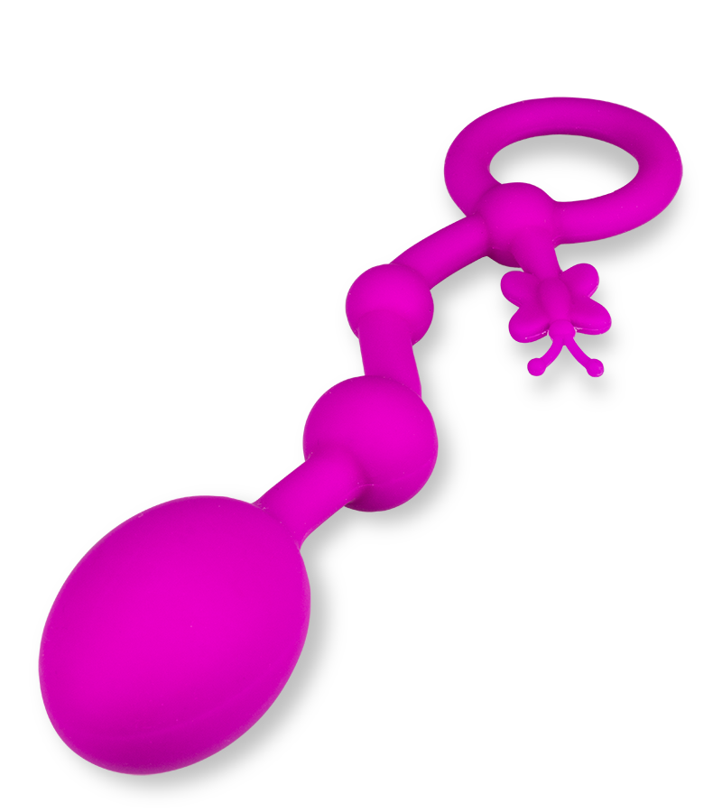 Analkugeln aus Silikon Butterfly