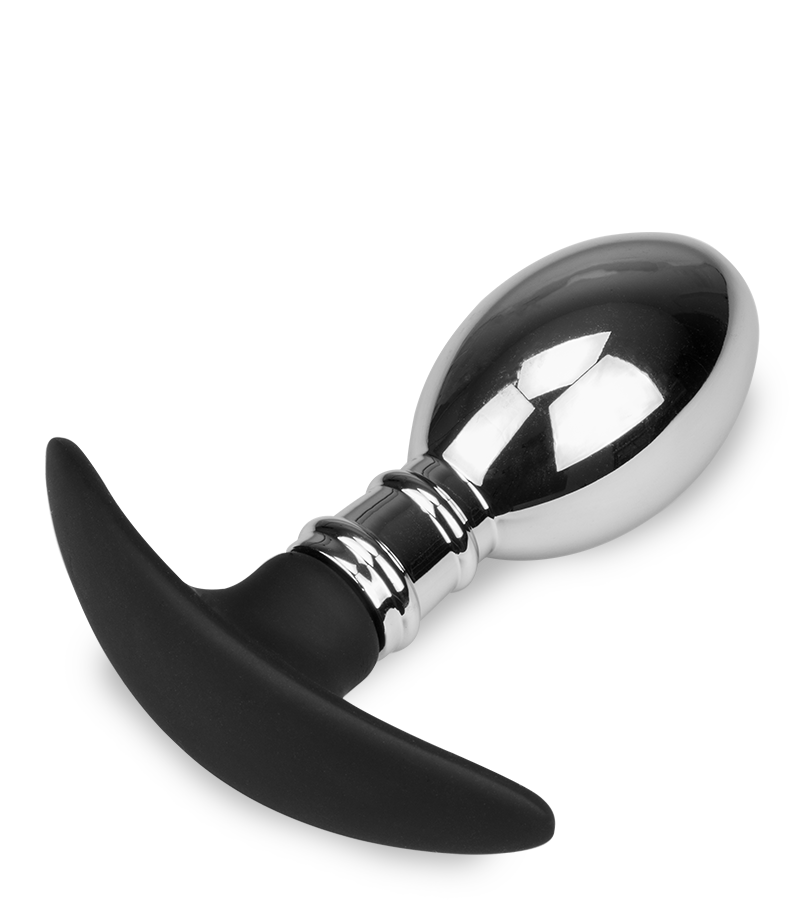 Analplug aus Stahl und Silikon Smash