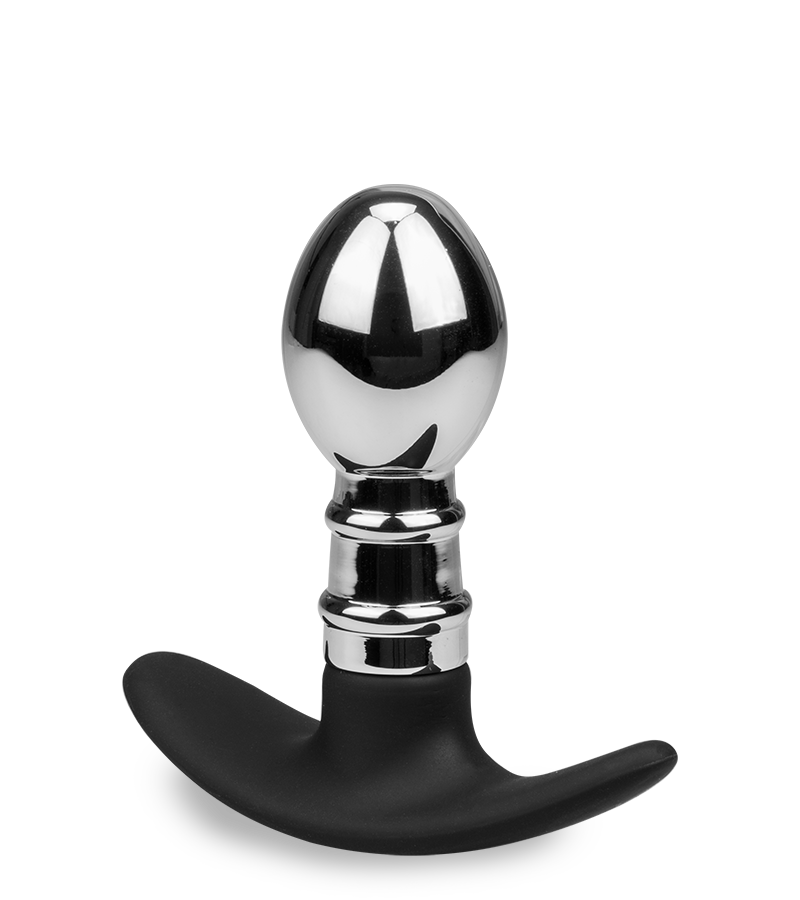 Analplug aus Stahl und Silikon Smash