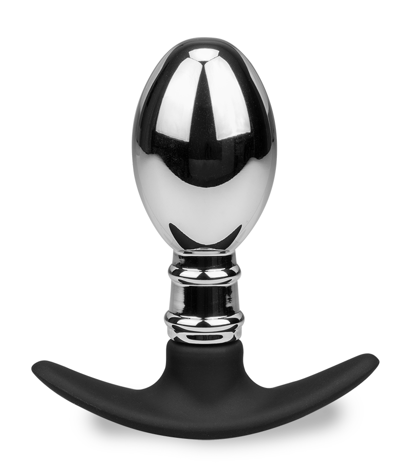 Analplug aus Stahl und Silikon Smash