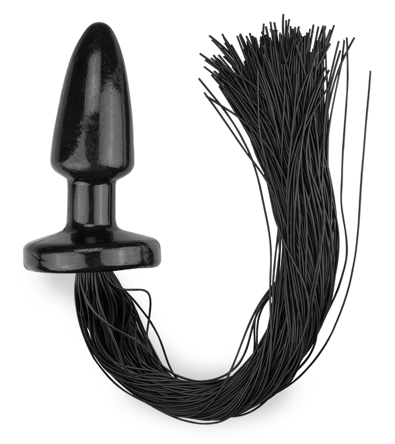 Analplug mit Riemen aus Silikon