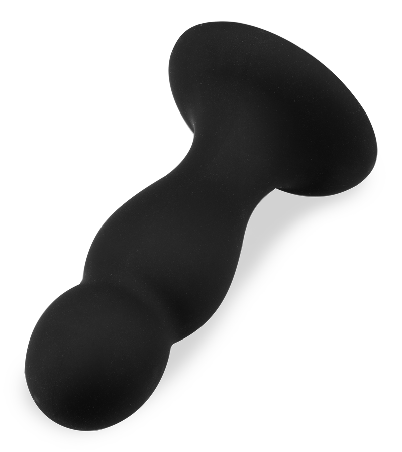 Analplug mit Saugfuß und 2 Kugeln Mally