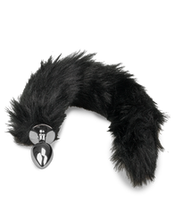 Laden Sie das Bild in den Galerie-Viewer, Analplug mit Schwanz im Fuchs-Design in Schwarz