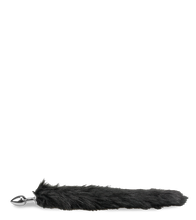 Laden Sie das Bild in den Galerie-Viewer, Analplug mit Schwanz im Fuchs-Design in Schwarz