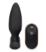 Laden Sie das Bild in den Galerie-Viewer, Analplug mit Vibration und Doppel-Cockring Domino